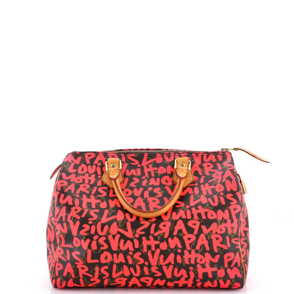 Louis Vuitton 30 Speedy Handbag Limited Edition Monogram Graffiti - Picture 1 of 8